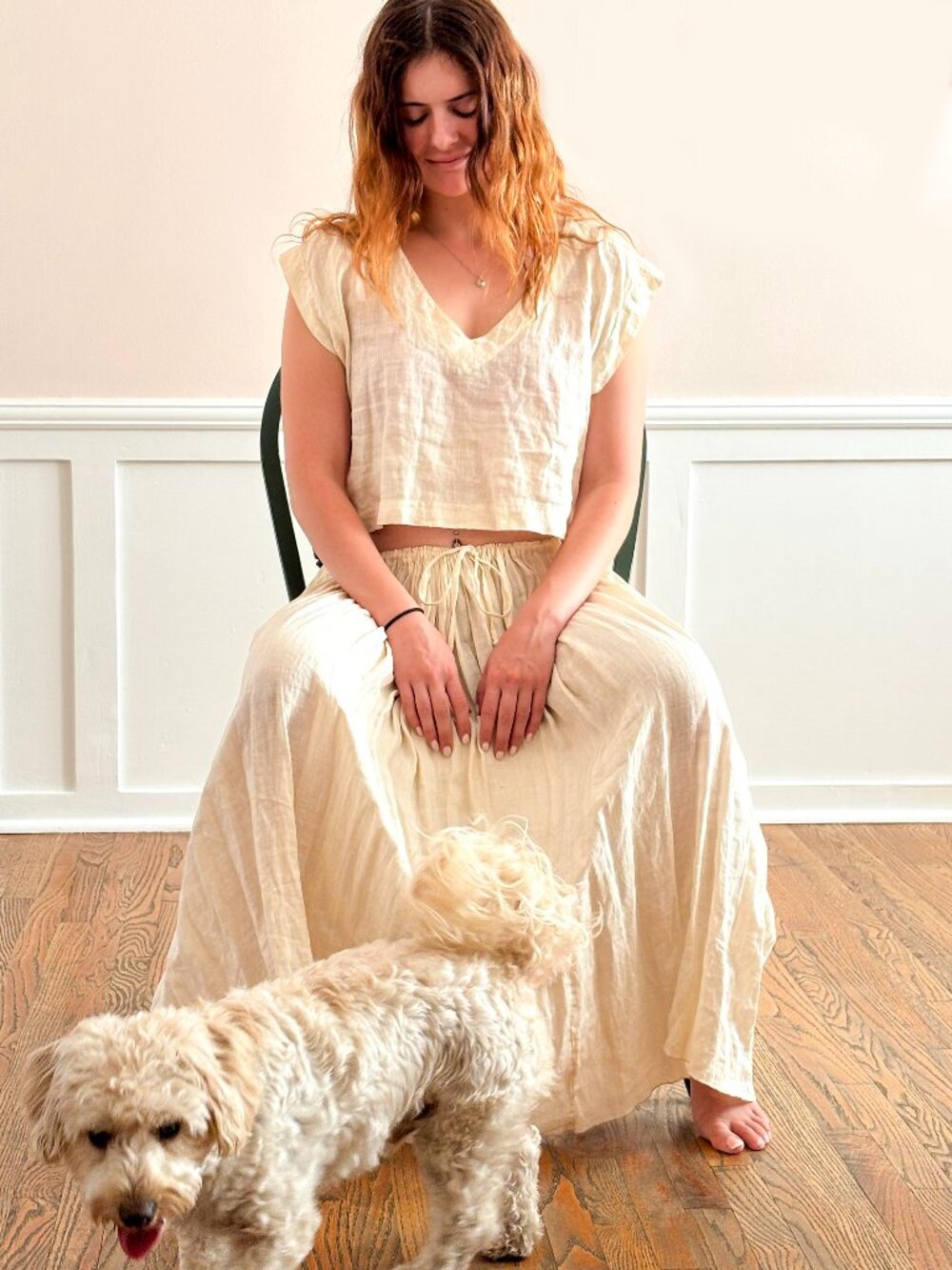 Vintage Harriet Selwyn Irish Linen Ensemble